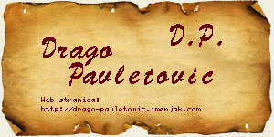 Drago Pavletović vizit kartica